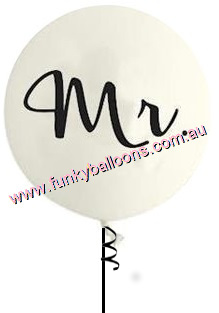 (image for) Giant Round "MR" Balloon (Float time 48 hrs)