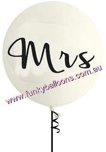 (image for) Giant Round "MRS" Balloon (Float time 48 hrs)