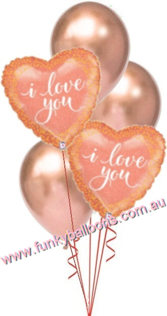 (image for) Rose Gold I Love You Bouquet
