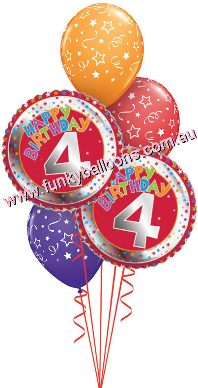(image for) 4th Birthday Stars Bouquet - Click Image to Close