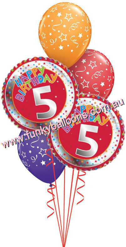 (image for) 5th Birthday Stars Bouquet - Click Image to Close
