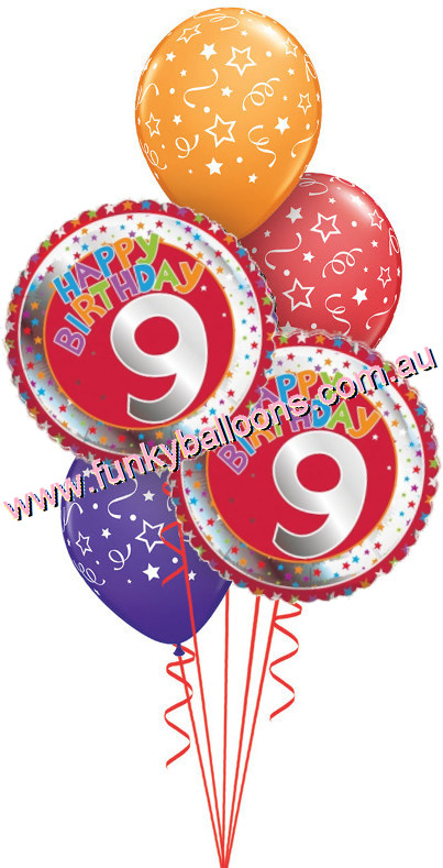 (image for) 9th Birthday Stars Bouquet - Click Image to Close